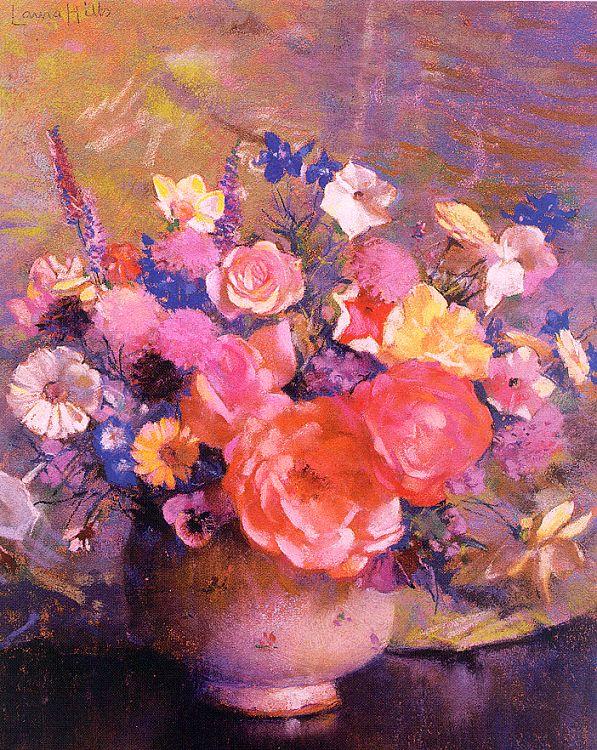 Hills, Laura Coombs Summer Flowers oil painting image